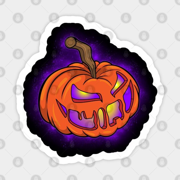 Magical Halloween Pumpkin Sticker by Designs by Darrin